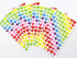 Multicolor Heart Shape Stickers, Color Coding Labels for Craft Scrapbook, 10 Sheets for Diary & Album
