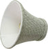 Aspen Creative 30054-2, 3" 6" 5" Set 2 Bell Clip-On Chandelier Lamp Shade, Light Grey, Top x Bottom x Slant Height