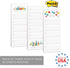 Modern Holiday Gift Checklist Assortment/Set of 3 Colorful Christmas List Note Pads / 3" x 8" Gift Trackers / 50 Sheets Per Pad/Made in USA