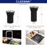 Air Activated Switch Button with Air Hose - Sink Top Stainless Steel Polished Push Button for Garbage Disposal