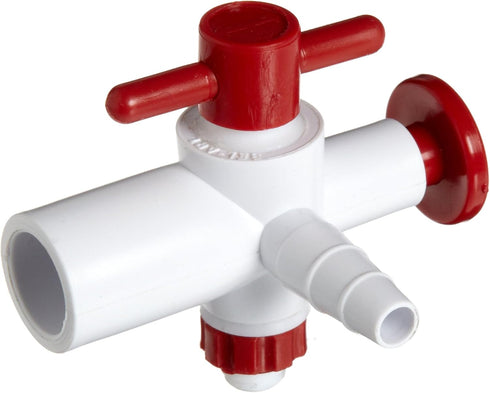 SP Bel-Art Polypropylene Stopcock with PTFE Plug for ¼ to ? in. I.D. Tubing (F42040-0000)