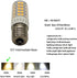 E17 Led Bulb Microwave Oven Light Equivalent 60w Incandescent Warm White Appliance Light for 40w - 60w Type B Candelabra Bulb Dryer Range Hood Refrigerator Sewing Machine Lighting 4 Pack by WELESHEI