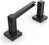 FORIOUS Modern Black Toilet Paper Holder, Wall Mount Square SUS 304 Stainless Steel Bathroom Holder
