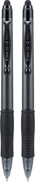 Pilot G2 Pen Stylus, Fine Point 0.7 mm, Pack of 2, Black Ink, Gray Barrel