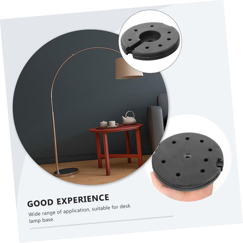 Metal Lamp Base Weight for Desk and Floor Lamps Round Heavy Loader for Stable Table Floor Light Stand Rust Resistant