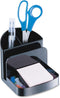 Officemate Recycled Deluxe Desk Organizer, Black (26022) 5" x 5.4" x 6.8"