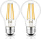 2 Pack 12 Volt Edison Bulb E26, 12V LED Warm White 2700K 60W Equivalent, Low Voltage Vintage A19 Bulbs