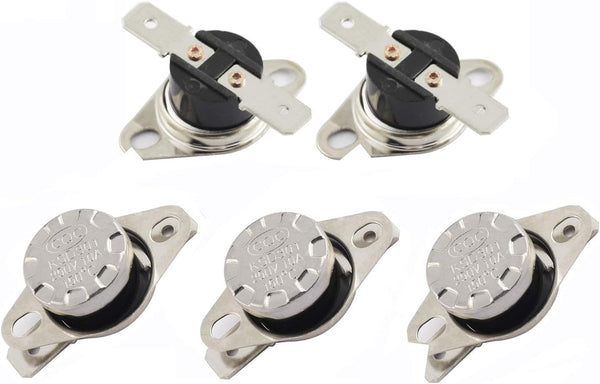 5-Pack KSD301 150 Degrees Centigrade Normally Closed NC Thermostat Thermal Control Switch 250V 10A