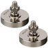 MUTUACTOR 2PCS Super Powerful Neodymium Cup Magnet, 92lb Vertical Pull-Force Non-Shattering Magnet Base