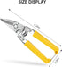 Heavy Duty Scissors - Cardboard Scissors with Finely Serrated High Carbon Stainless Steel Blades for Easy Cuts