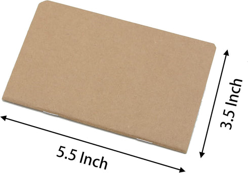 Yansanido 48 Pcs Pocket Notebook, 5.5 Inch x 3.5 Inch, 32 Sheets (64 Pages), 8 mm Ruled Pages, 70 Gsm Paper, Brown