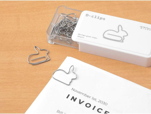 Midori 43388006 Deep Clips, Rabbit Pattern A