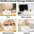Ainavmxzs 4 Countertop Cute Dogs Acrylic Pencil Holder For Desk With Compartments Makeup Organizer Brush Storage Bar