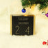 Juegoal Wooden Perpetual Calendar, Daily Block Calendar Office Desk Accessories (Black)