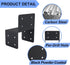 4 Pcs Joist Anchor Connector for 6"x 6" Post, Roof Tie Header Hanger Joint Post Cap for Outdoor House Carport Shed