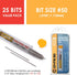 GYROS 25 PCS #50 Micro Drill Bit Set, Small Drill Bits for Jewelry, Plastic, Resin, Carbon Steel Mini Twist