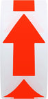 Hybsk Arrow Stickers, 500 Bright Eye-Catching Versatile Labels for Office Marking Plans (Fluorescence Red)
