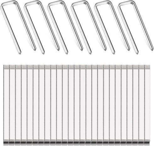 80 Pieces Shutter Repair Kit, Window Blind Tilt Rod Staples, Louver Hardware for Blind Repairing (1.6 x 0.5 cm)