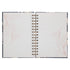 Inspirational Spiral Journal Notebook for Women, It is Well, Navy Blue Floral, 192 Ruled Pages, Large Hardcover