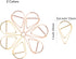 Gold and Rose Gold Cute Paper Clips Set, 300 Pcs, Smooth Stainless Steel, Tear-Shaped, Small for Office Supplies