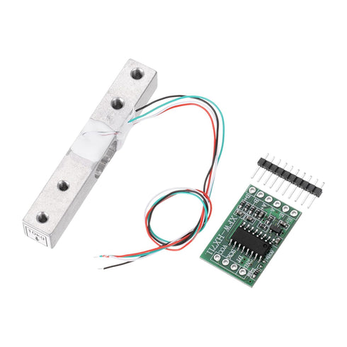 MECCANIXITY Digital Load Cell Weight Sensor Kit, 10KG + HX711 Module, 24 Bit Precision A/D Dual-Channel