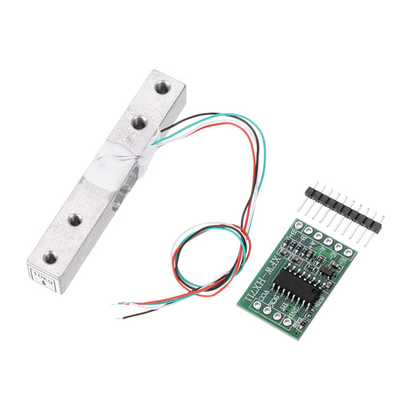 MECCANIXITY Digital Load Cell Weight Sensor Kit, 10KG + HX711 Module, 24 Bit Precision A/D Dual-Channel