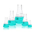 Narrow Mouth Graduated Glass Erlenmeyer Flask Set | 1pc of Vol.50 150 250 500 1000 ml, 3.3 Borosilicate Glass