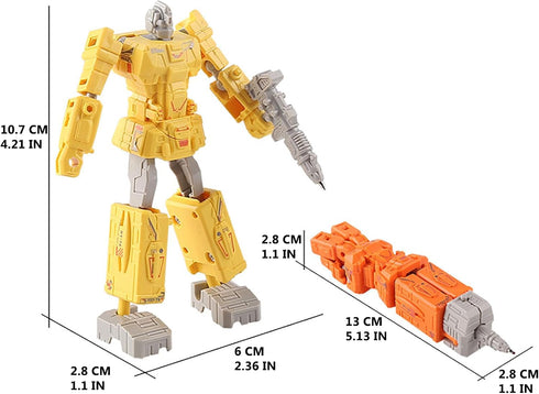 Generic (4 Robot pen, robot shaped ballpoint pen,transformer pen,cool looking robot ballpoint pen, robot morphing