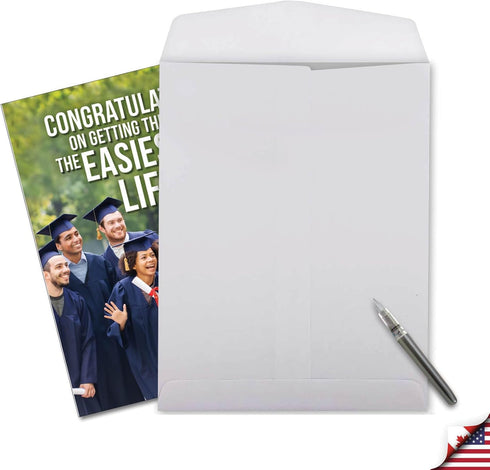 NobleWorks Big Hilarious Graduation Card, 8.5 x 11 Inch, Funny Grad Notecard for College, High School Students