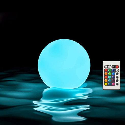 Borelor Floating Pool Lights,3-Inch USB Rechargeable & Remote Control Globe Lamp IP68 Waterproof