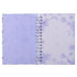 Inspirational Spiral Journal Notebook for Women - It is Well With My Soul, Blue/Purple Posies Floral, 192 Ruled Pages