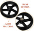 2Pcs VOSAREA Laundry Cart Wheels Lightweight Grocery Cart Wheel Replacement for with Unique Stair Climbing Design
