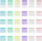 SHIDOW Carl Slide Clip, Colorful Plastics Medium Binder Clips for Office, 30Pcs