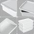 Loiycg 3 Pack 13 Food Service Bus Tubs with Lids, L Plastic Meat Mixing Tub, White