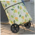 4pcs HEALLILY Replacement Plastic Wheels for Folding Shopping Carts Sturdy Rolling Cart Wheel Laundry and Trash Cans
