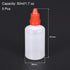 uxcell 50ml Plastic Dropper Bottles, Empty Squeezable Dropper Bottle with Cap, Red, Pack of 5