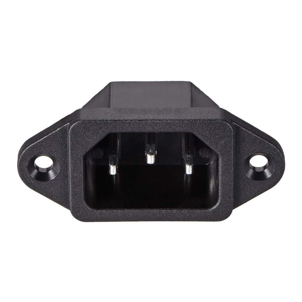 uxcell Panel Mount Plug Adapter 10A C14 3P IEC Inlet Module Power Connector Socket