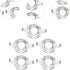 KiBcsLic 5x 125 mm Light Fixture Mounting Bracket Ceiling Light Plate, Steel Crossbar Plate Round for Close to Ceiling