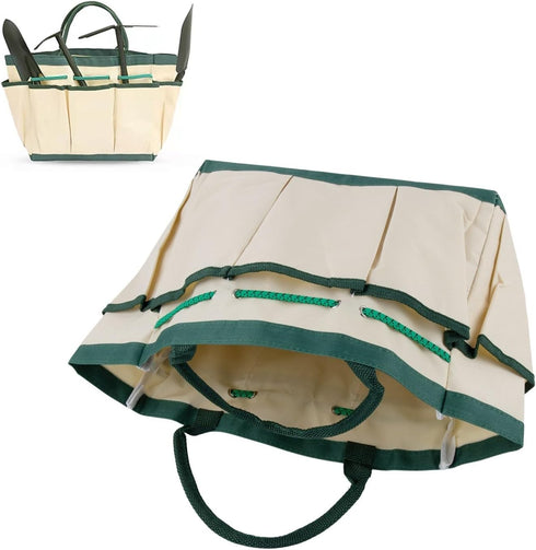 Shophubio Garden Kneeler Tool Bag with Multi Pockets, Heavy Duty Oxford Cloth Hanging Storage Pouch for Gardening Bench