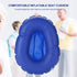 MOTOULAX 16123 Bedsore Chair Blue Cushion Professional Inflated Portable Chair Cushion Folding Back Cushion