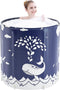 PLKO Foldable Bathtub Portable Soaking Bath Tub,Portable tub for adults,Collapsible Soaking Bath