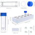 5ML Plastic Vials with Caps, Graduated Test Tubes, Silicone Seal for Fountain Pen Ink, Lab Sample Storage