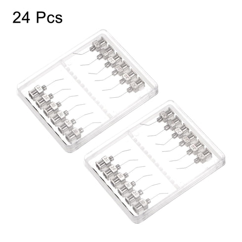 24pcs Blunt Tip Dispensing Needle, 30 Gauge 1/2" Bent Flow Design with Luer Lock & Storage Box for Adhesive Glue