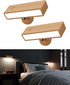 YiLaie Wall Sconces Battery Operated Set of Two,Rechargeable Wall Lamps for Bedroom,Wall