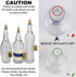 EricX Light 4 Pack, 4 Wine Bottle Torch Kit Includes Long Life Torch Wicks ,Brass Torch Wick Holders And Brass Caps