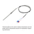MECCANIXITY 2pcs PT100 RTD Thermocouple Stainless Steel M8 Temperature Sensor Probe -50 to 1300C, 6.6ft, 5x100mm
