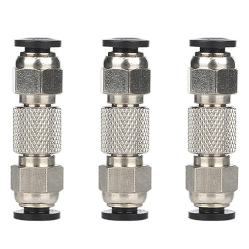 3PCS Bambu Lab Upgrade PTFE Tube Connector, Compatible with X1 X1C X1E P1P P1S, Stainless Steel, Anti-Oxidation