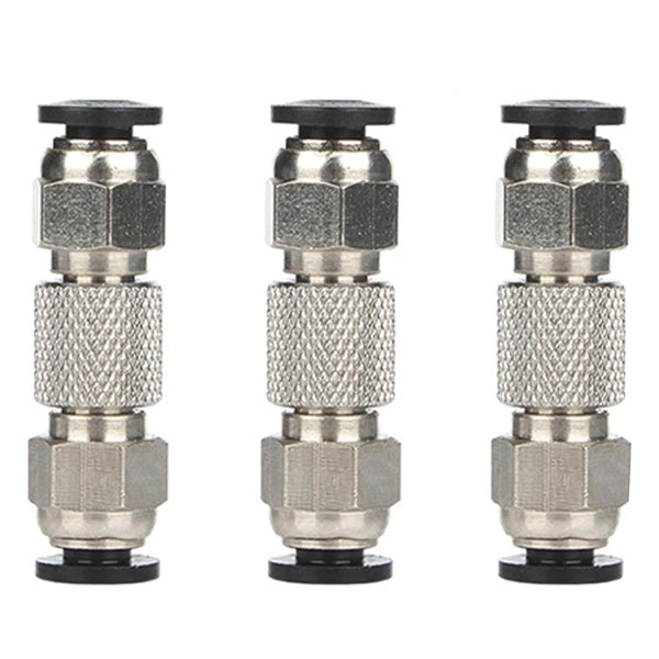 3PCS Bambu Lab Upgrade PTFE Tube Connector, Compatible with X1 X1C X1E P1P P1S, Stainless Steel, Anti-Oxidation