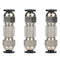 3PCS Bambu Lab Upgrade PTFE Tube Connector, Compatible with X1 X1C X1E P1P P1S, Stainless Steel, Anti-Oxidation