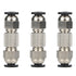 3PCS Bambu Lab Upgrade PTFE Tube Connector, Compatible with X1 X1C X1E P1P P1S, Stainless Steel, Anti-Oxidation